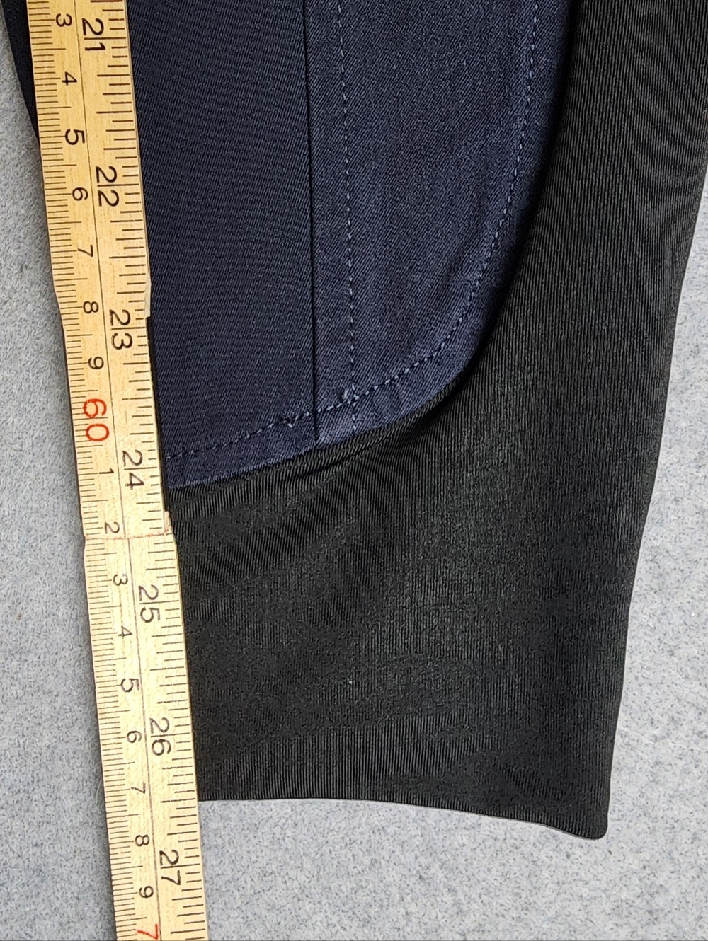 Dover Saddlery Navy Riding Breeches with Knee Patches Equestrian Horse - Picture 11 of 13